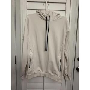 Fabletics The Courtside Hoodie in ivory with zipped pockets size